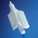 Soft brush to collect cervical cells